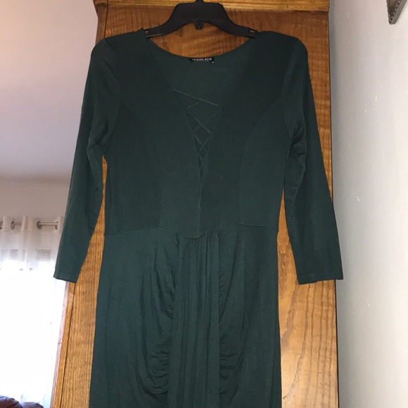 Long Hunter Green Dress - Picture 8 of 10